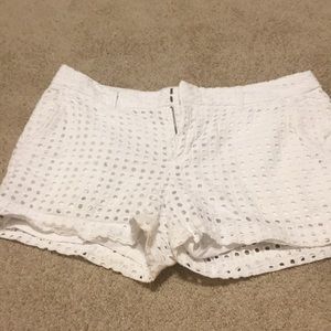 White shorts size 8